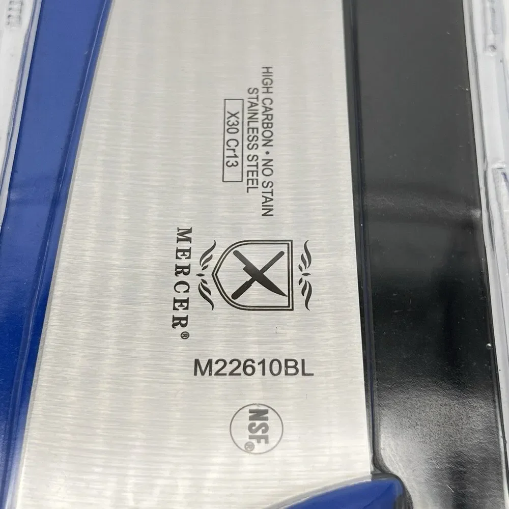 Mercer Culinary Millennia 10-Inch Chef's High Carbon Stainless Steel Knife, Blue